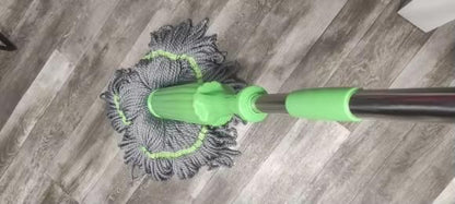Self-Twisting 360° Spin Mop – No Bend, No Mess, Just Shine!