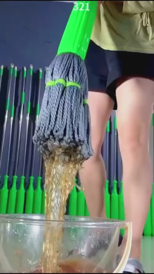 Self-Twisting 360° Spin Mop – No Bend, No Mess, Just Shine!